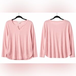 Lucky Brand Pink Long Sleeve Tee